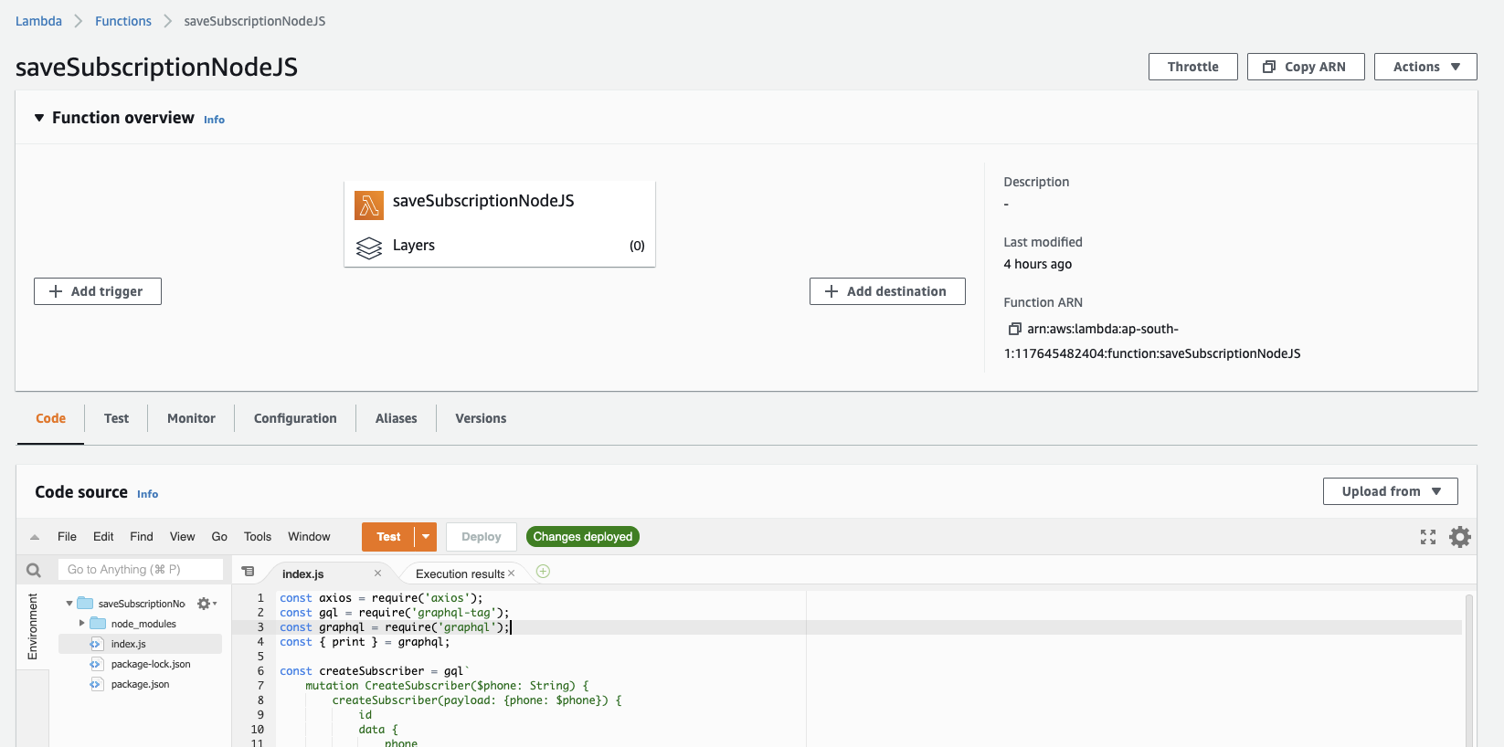 AWS Lambda Configuration